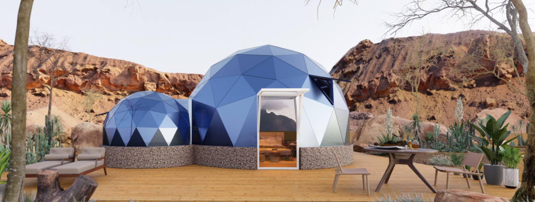 郊区球形智能光伏玻璃星空房